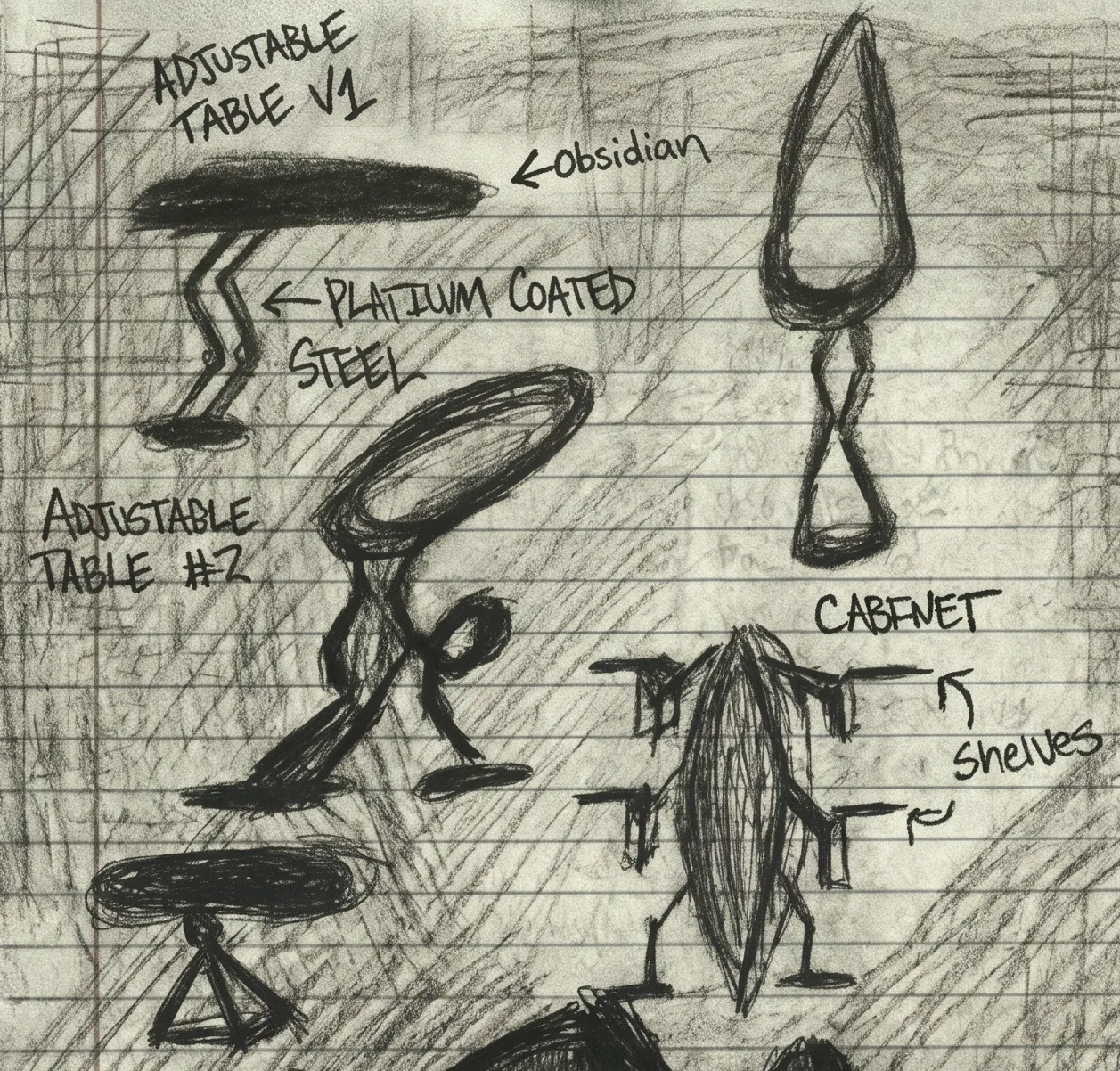 Notebook drawing by Luke Tava Rodriguez