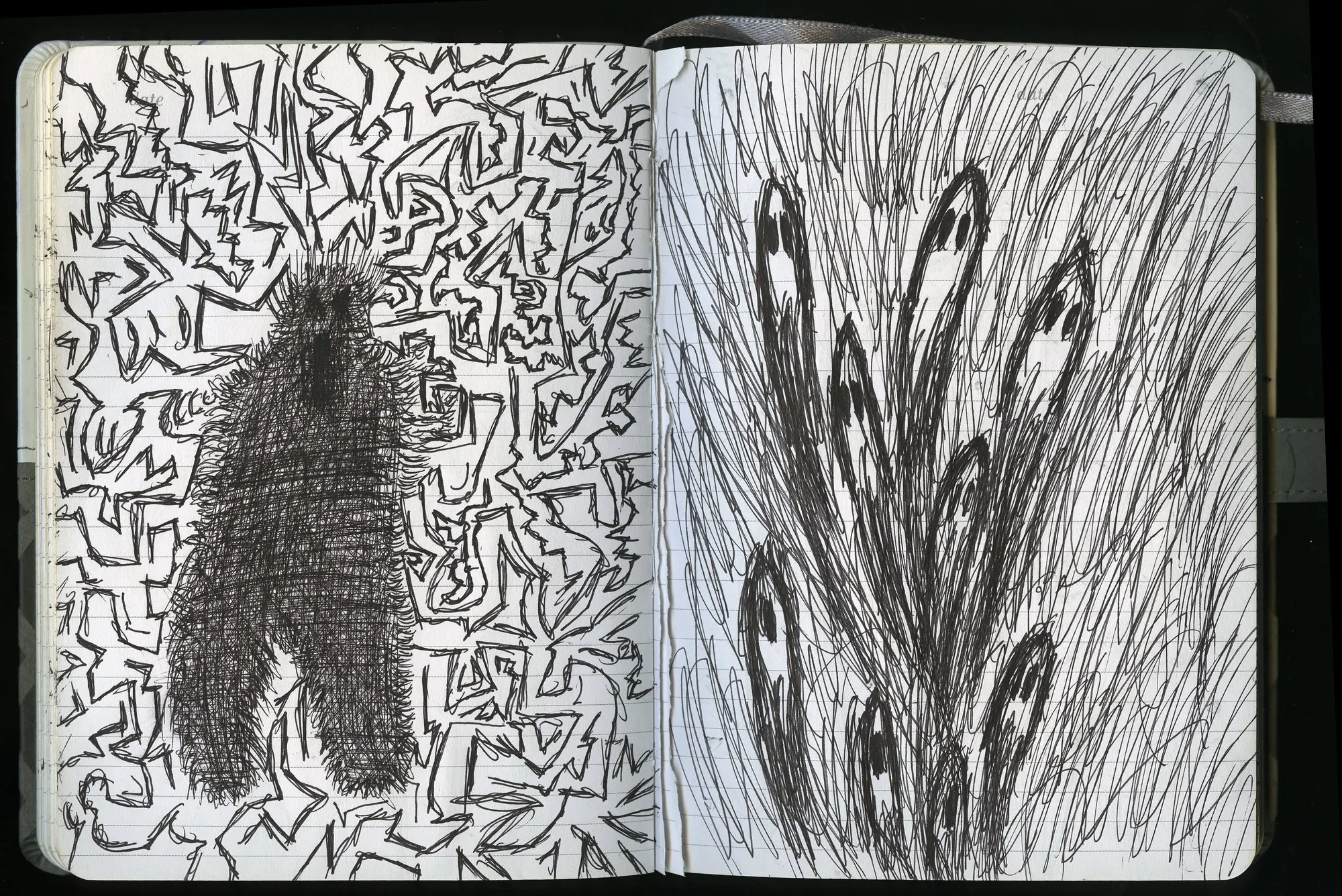 Moleskine notebook spread by Luke Tava Rodriguez