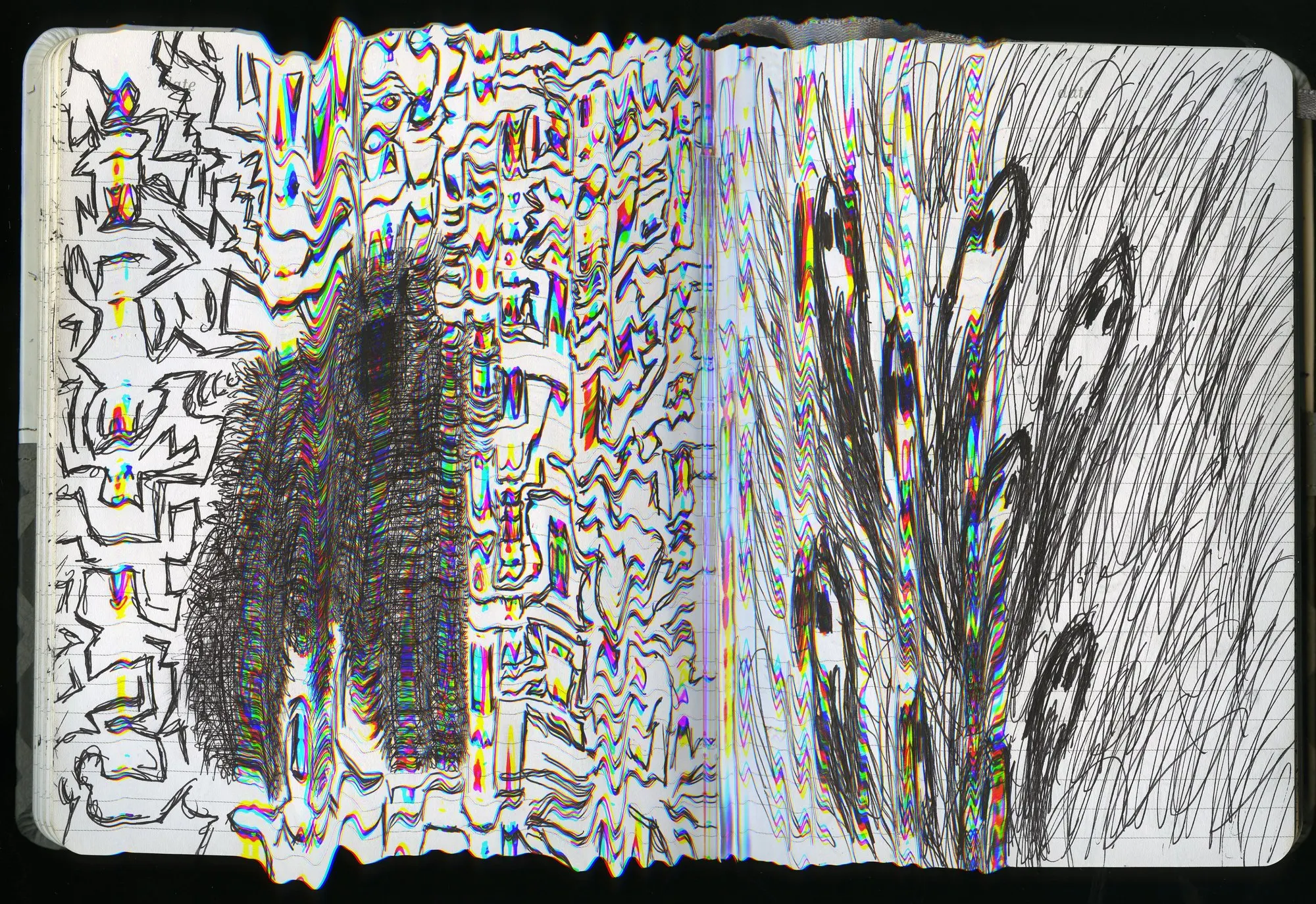 Moleskine notebook spread by Luke Tava Rodriguez