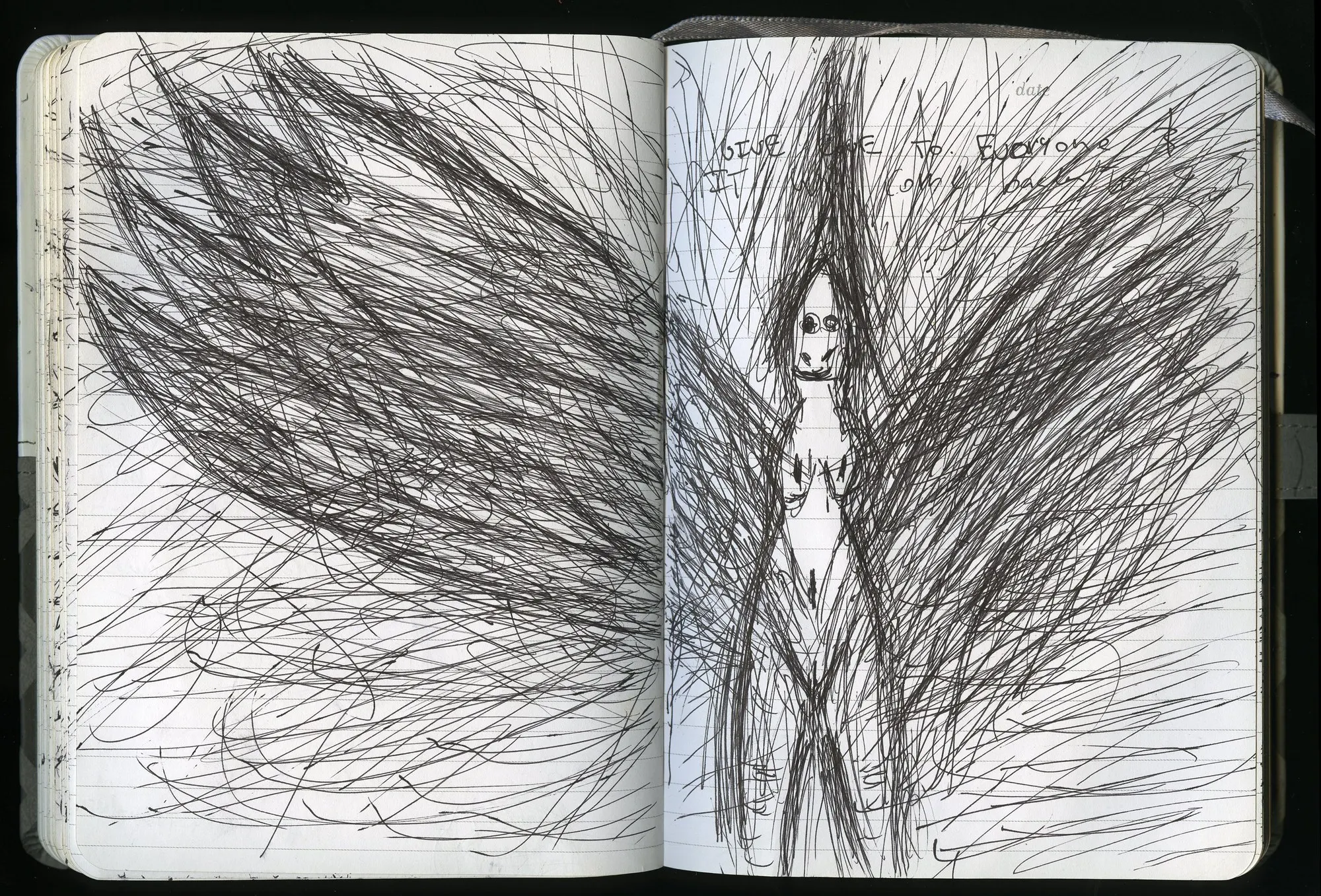 Moleskine notebook spread by Luke Tava Rodriguez