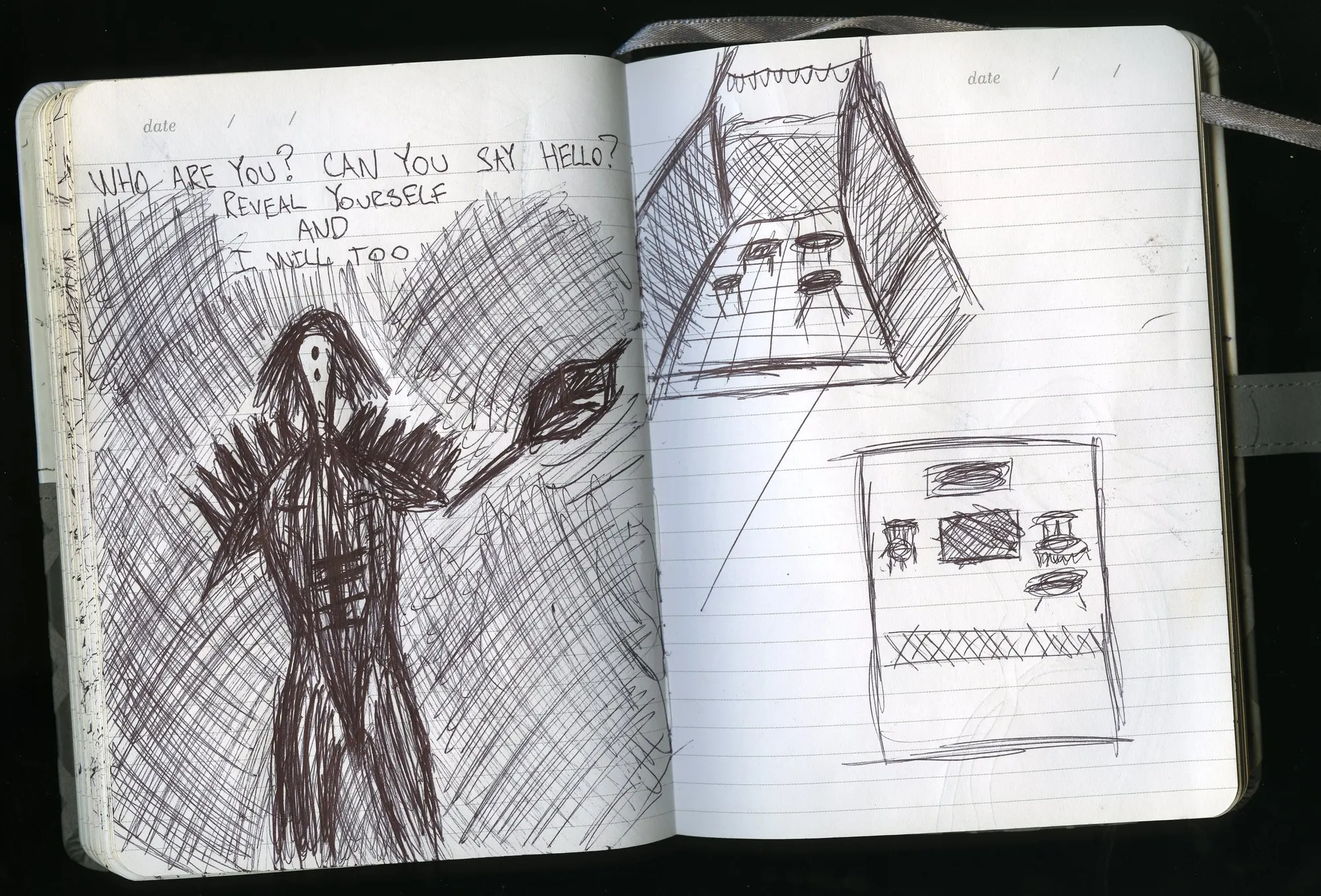 Moleskine notebook spread by Luke Tava Rodriguez