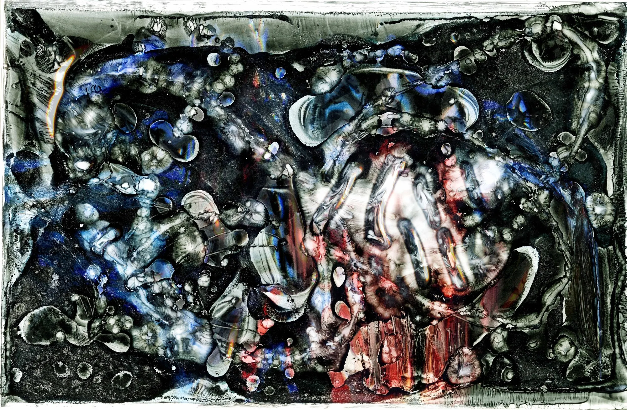 Mixed media piece by Luke Tava Rodriguez
