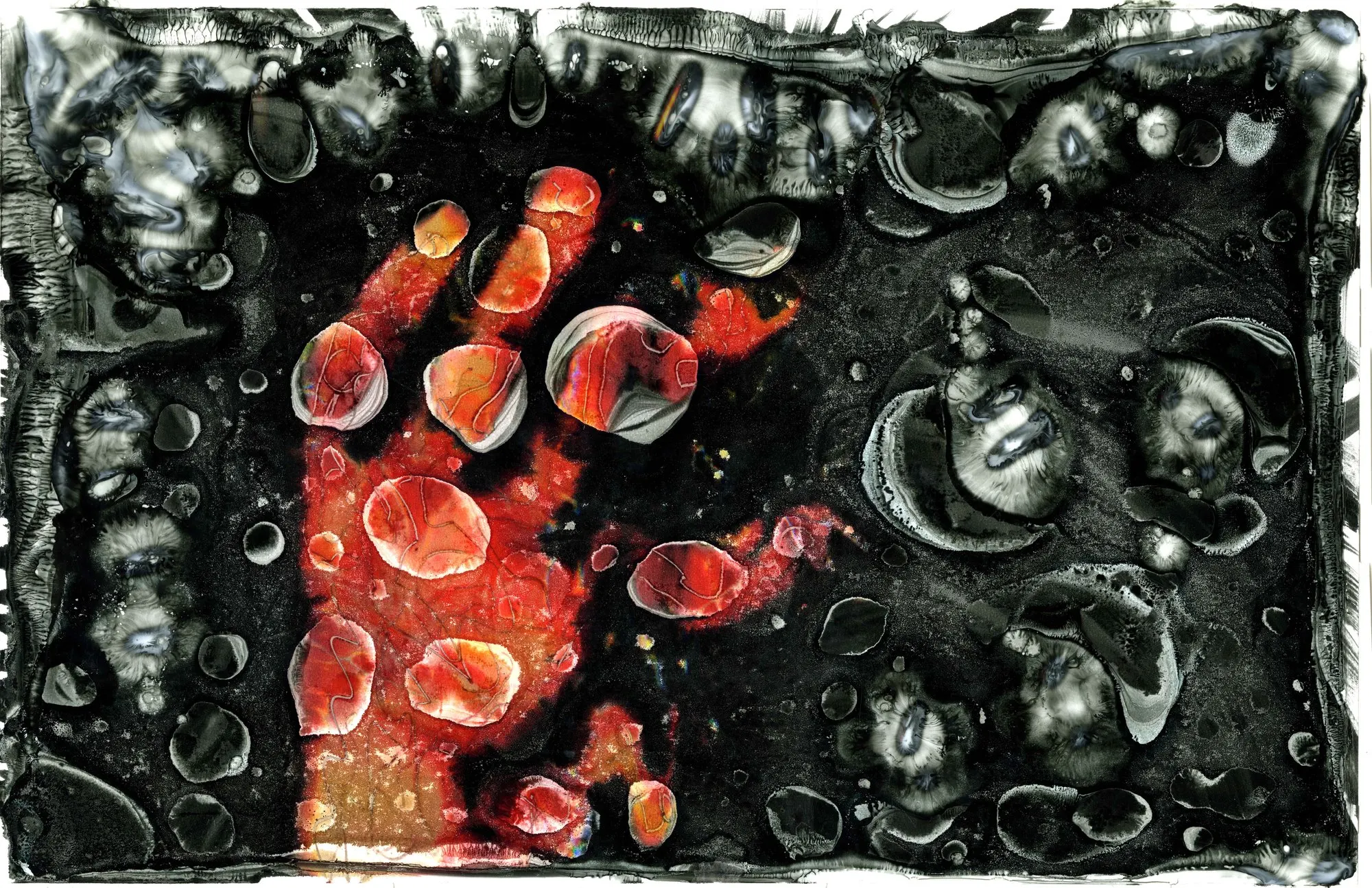 Mixed media piece by Luke Tava Rodriguez