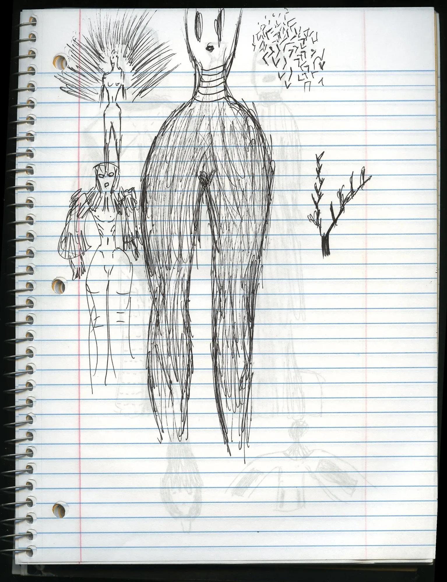 Notebook drawing by Luke Tava Rodriguez