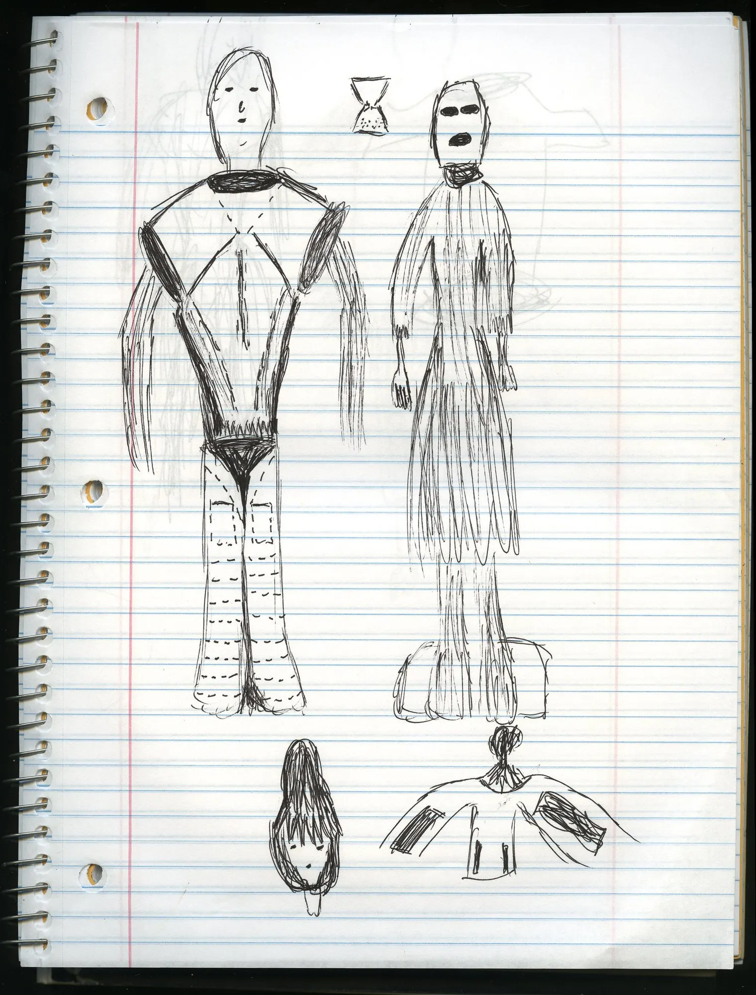 Notebook drawing by Luke Tava Rodriguez