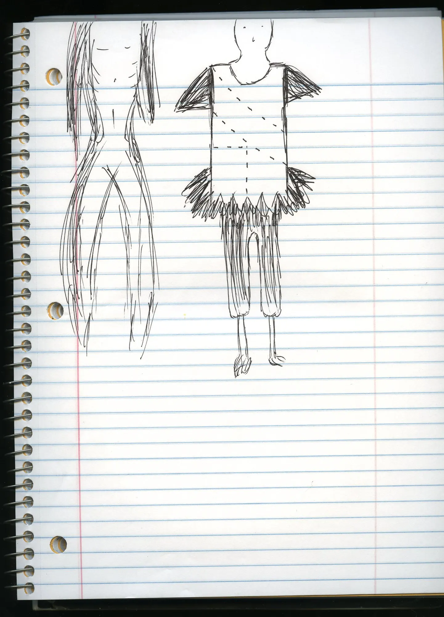 Notebook drawing by Luke Tava Rodriguez
