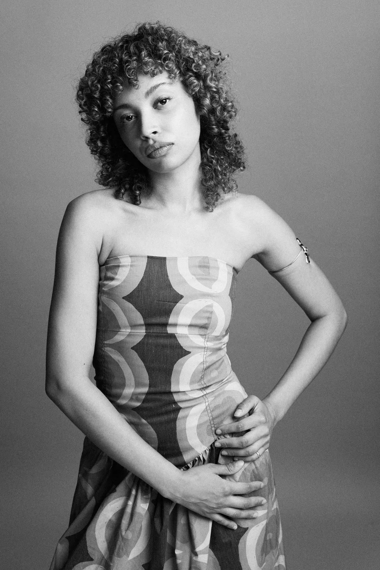 Black and white portrait photograph by Luke Tava Rodriguez