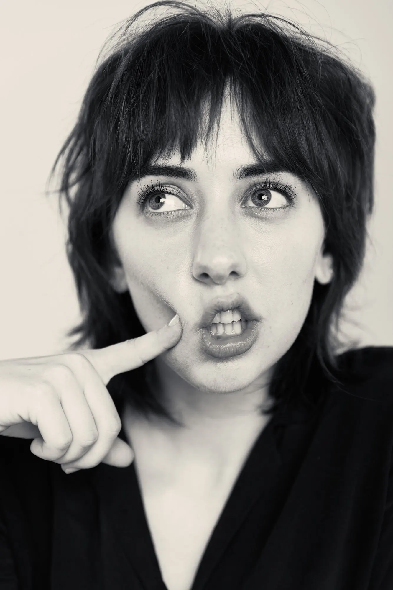 Black and white portrait photograph by Luke Tava Rodriguez
