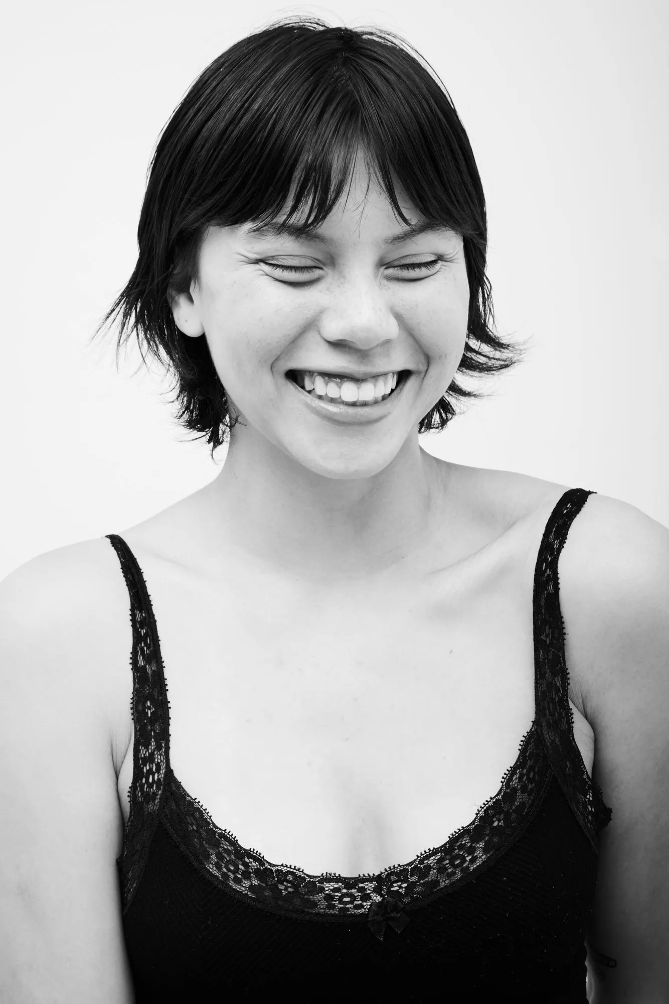 Black and white portrait photograph by Luke Tava Rodriguez