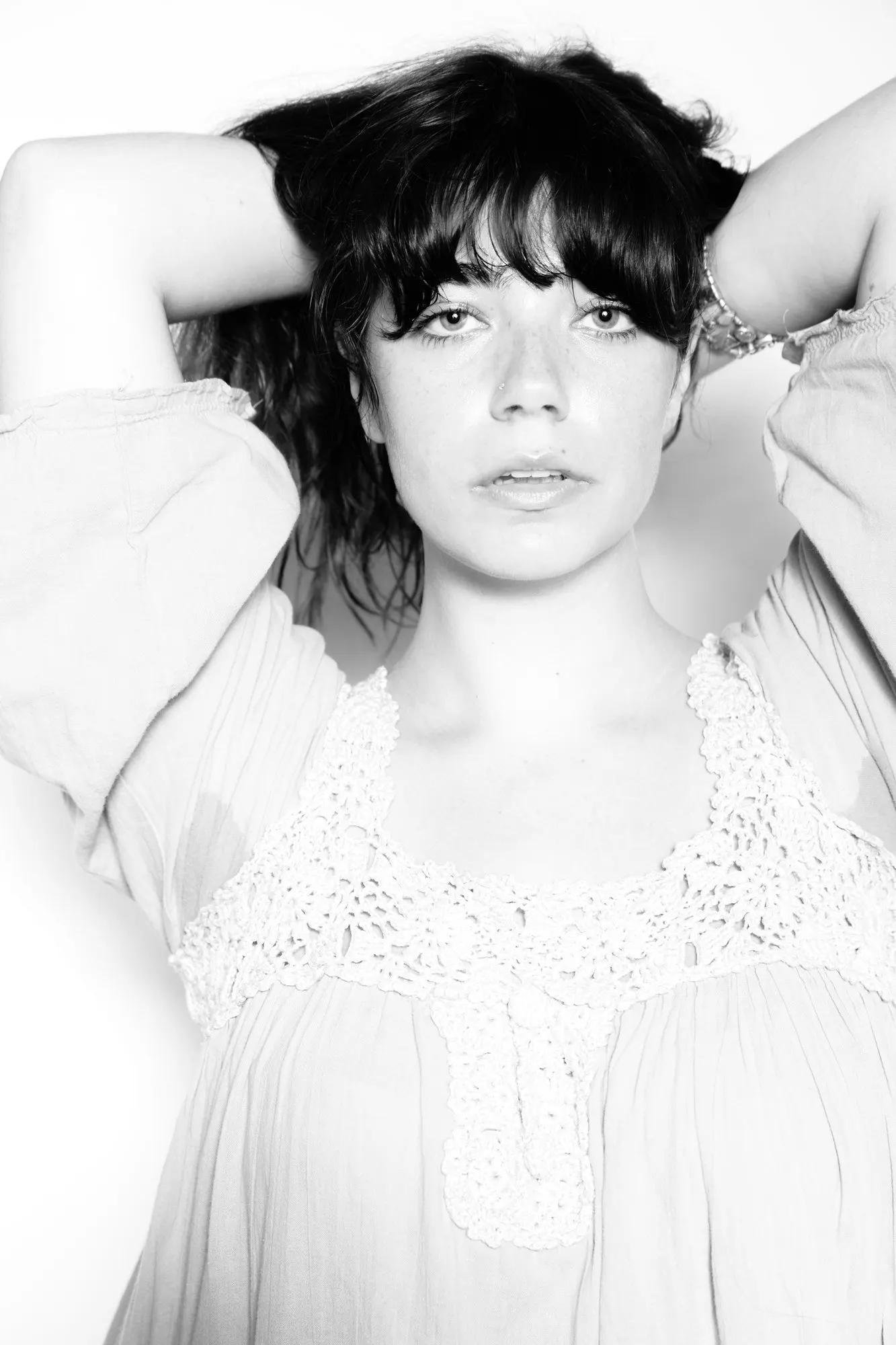 Black and white portrait photograph by Luke Tava Rodriguez