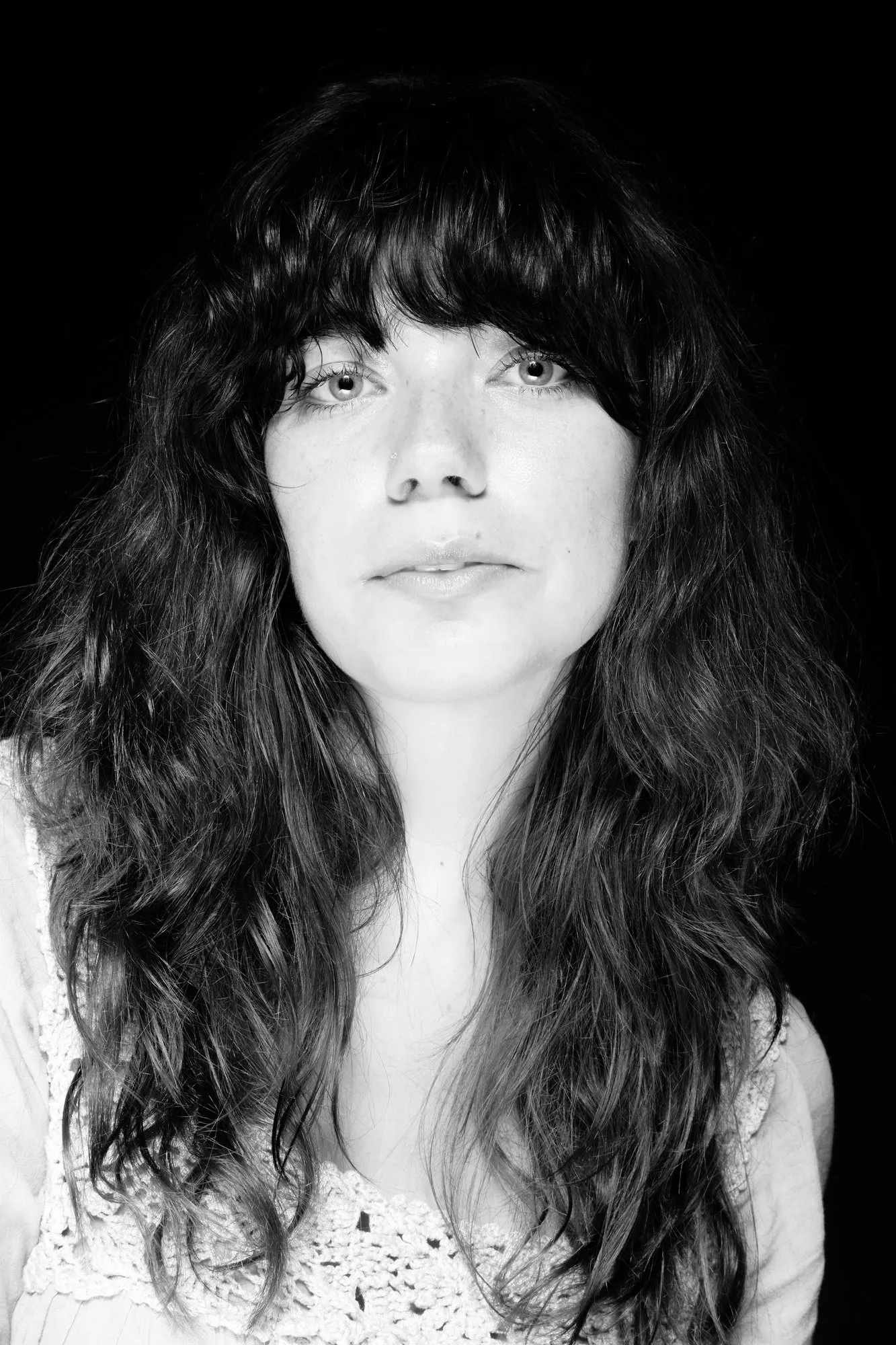 Black and white portrait photograph by Luke Tava Rodriguez