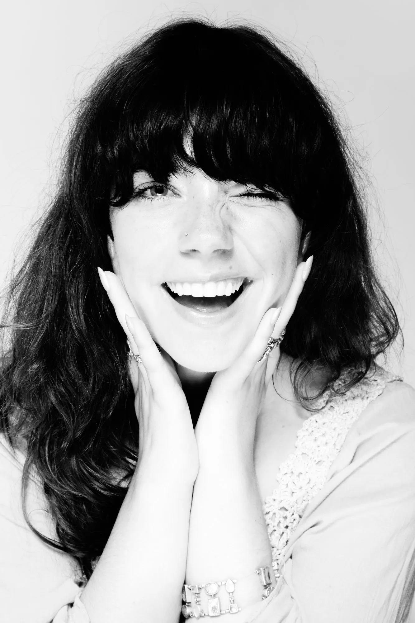 Black and white portrait photograph by Luke Tava Rodriguez