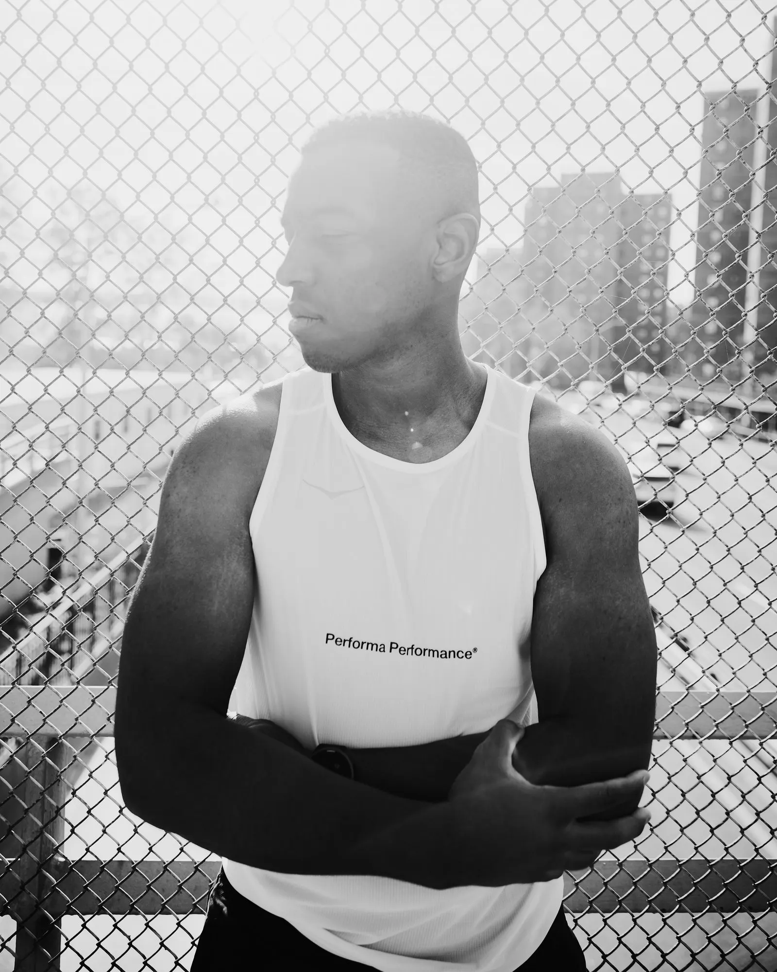Black and white portrait photograph by Luke Tava Rodriguez